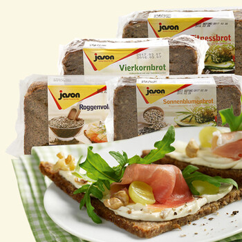 德国原装进口 捷森黑面包500g*3袋 发酵黑麦面