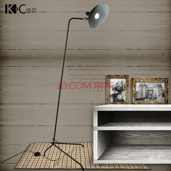 
                                        K&C KC灯具  loft工业复古铁艺 节能单头创意客厅卧室书房 落地灯 立式台灯 KC-F3197-1/2                