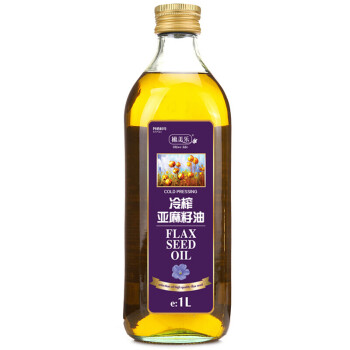 阿格利司（AGRIC）一级低温冷榨亚麻籽油1L瓶装 月子油食用油 孕期食用油