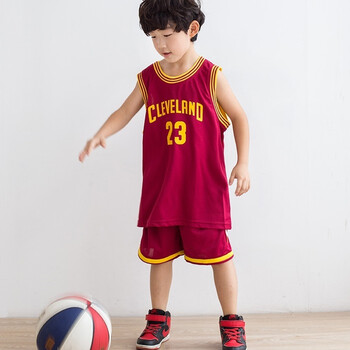 骑士队队服儿童套装23号詹姆斯球衣套装篮球