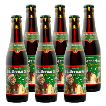 比利时进口啤酒修道院风格圣伯纳圣诞纪念啤酒stbernardus330ml6瓶