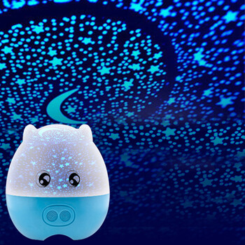 
                                        有乐 星空旋转投影仪  浪漫星空灯 创意生日礼物 实用父亲节礼物520送女友女生闺蜜 二代遥控+蓝牙款/水晶蓝/五色光                