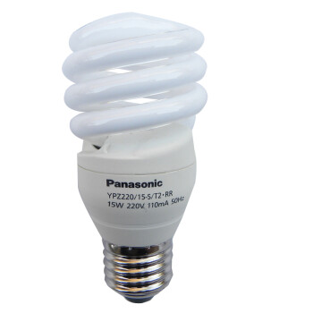 松下（Panasonic）螺旋型节能灯15W E27灯头 4只装 冷光/日光色