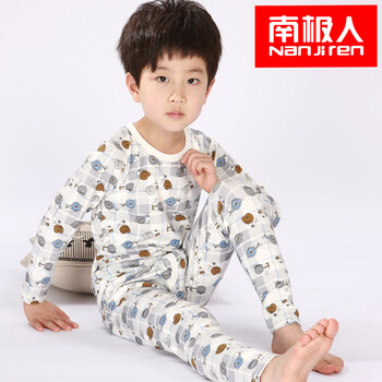 <em>南极人</em>儿童内衣套装纯棉男童薄款棉莱卡<em>小童</em>宝