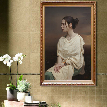 人体艺术性感v性感性感美女裸体浴室油画卧室比基尼酒店林允图片