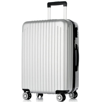 梵地亚（Vantiiear）行李箱男28英寸万向轮耐磨抗摔拉杆箱女大容量轻盈密码箱旅行箱 银色
