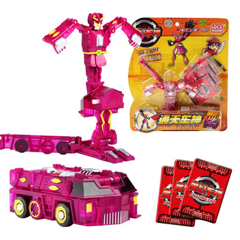 灵动魔幻车神套装机器人玩具 威甲车神闪电车