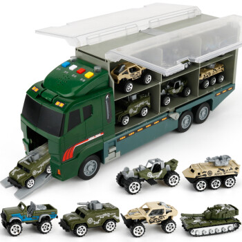儿童货柜车大卡车合金消防车玩具工程车套装挖掘机军事模型合金小汽车