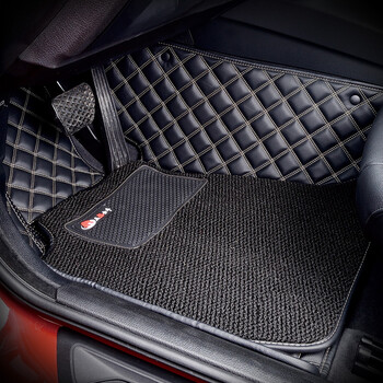 五福金牛 丝圈汽车脚垫全包围 厂家定制直发 黑