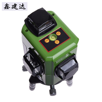 鑫建达 3D全方位12线绿光贴墙水平仪泥墙仪强
