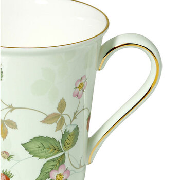 Wedgwood Wild Strawberry野草莓骨瓷敞口马克杯 单只装 混合色 300ml