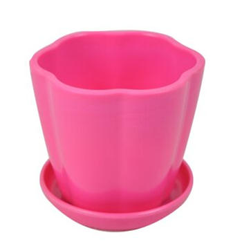 园趣 佳宜七彩大花瓣阳台种菜仿陶瓷密胺花盆