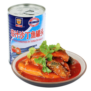 MALING上海梅林 茄汁沙丁鱼 深海鱼肉海鲜罐头425g 中华老字号