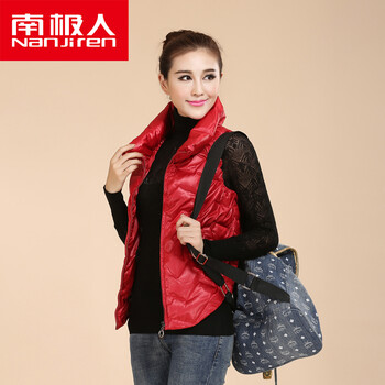 <em>南极人</em>羽绒服<em>马甲女</em>短款2014<em>秋冬</em>款修身女装