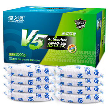 
                                        
                                        绿之源 V5除甲醛车家两用活性炭3000g 去甲醛碳包 新房家居装修除味吸甲醛                