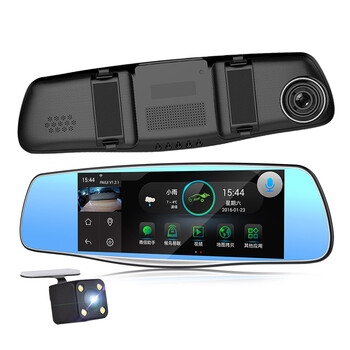 航仪智能语音声控双镜头带云电子狗高德地图高