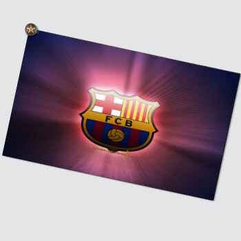 足球队徽装饰画欧冠足球俱乐部照片墙球迷海报