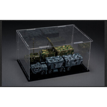 腾彩益智4D拼装S300导弹车空导弹发射车雷达