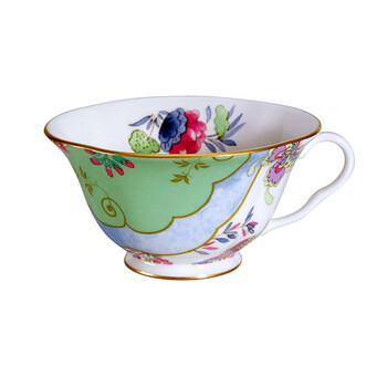 Wedgwood Butterfly Bloom 蝶恋花绿色杯碟 骨瓷茶杯/咖啡杯套装 混合色 150ml