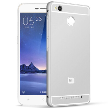 潮木 红米3S手机套保护壳金属边框后盖 适用于