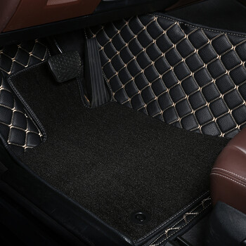 宾爵双层全包围皮革汽车脚垫大众新帕萨特迈腾