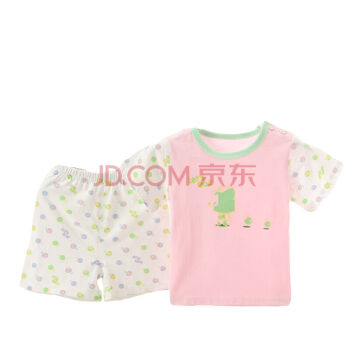 0-1岁男女宝宝夏季婴儿T恤衣服两件套装 短裤