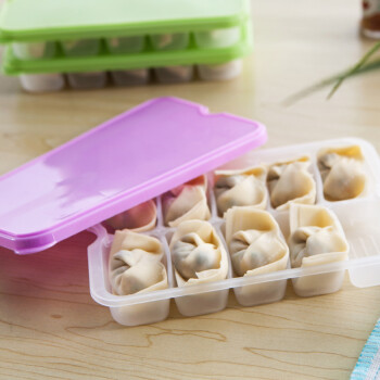 单层加盖方形冰箱饺子保鲜盒食品食物收纳盒储