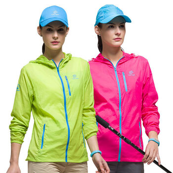 男女款皮肤风衣防晒衣 草绿色 XL