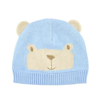 新生儿3-6-12个月纯棉秋冬婴儿帽子0-1岁男女