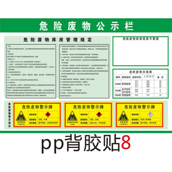欧知哲危险废物管理制度有毒危废标签安全警告警示标识牌环境保护标志