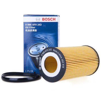 博世(BOSCH)机油滤芯机滤机油滤清0986AF0243(适用于奥迪A4/A6L/RS3/TT/TTS/大众EOS/GOLF/尚酷 R/甲壳虫)