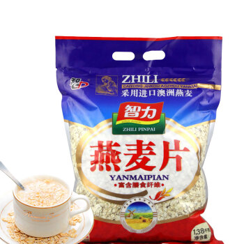 智力即食燕麦片1380g/袋高膳食纤维谷物代餐澳洲燕麦无额外添加白砂糖