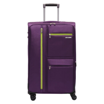 SUISSEWIN牛津布可扩展拉杆箱万向轮登机布箱旅行箱防泼水行李箱28吋紫6007