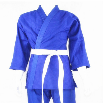 比赛训练柔道服加厚蓝色柔道衣合气道服训练服道服 蓝色 xs