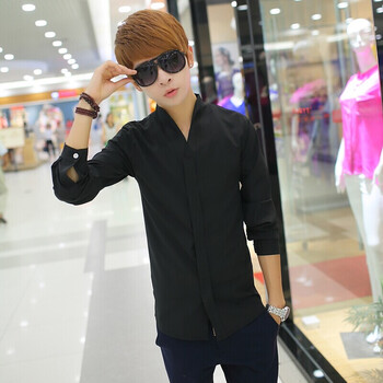 丹杰仕 <em>2014</em>春秋<em>青少年</em>长袖衬衫 男潮修身夜店