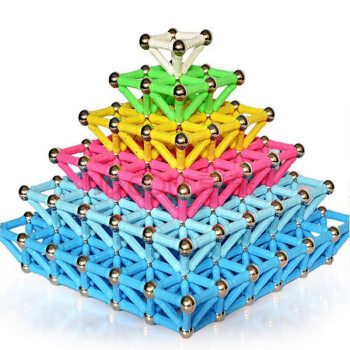 磁力棒磁性积木拼乐钢珠磁铁玩具搭建构儿童益