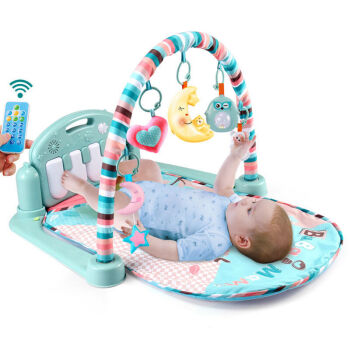 婴儿玩具健身架器脚踏钢琴男孩女孩游戏毯宝宝