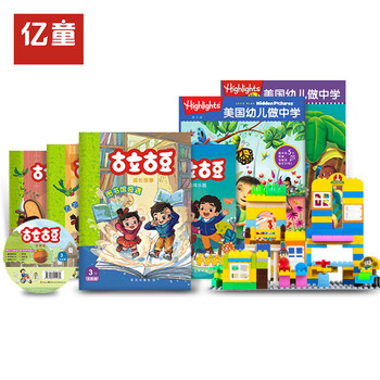 童益智玩具4岁1月 拼插积木颗粒塑料智力玩具