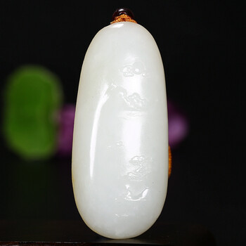 和田玉白玉挂件 山水 36.897克【硕玉流金】-京