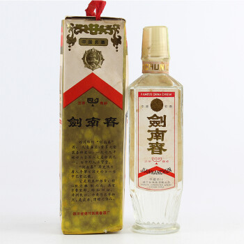 80年代 方瓶塑盖 剑南春 52度250ml 501g-