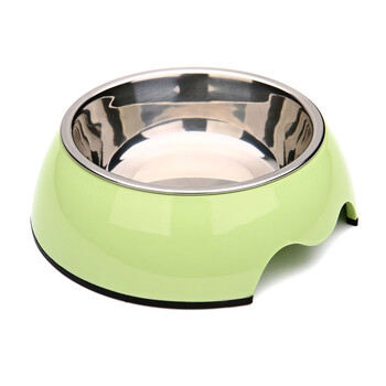 狗盆狗碗狗食盆猫碗猫食盆宠物碗狗饭盆不锈钢 绿色 M号 小型【图片 价格 品牌 报价】-京东