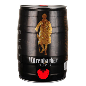 德国进口 Wurenbacher 瓦伦丁黑啤 5L 桶