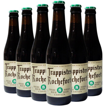 比利时进口啤酒 Rochefort 罗斯福8号啤酒 精酿啤酒 组合装330ml*6瓶