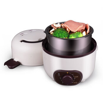 十度良品电热饭盒 SD-937 加热饭盒 不锈钢内胆 可定时电饭盒 多功能便携