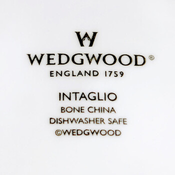Wedgwood Intaglio 浮雕23cm餐盘单只装 骨瓷热菜盘/深盘/汤盘