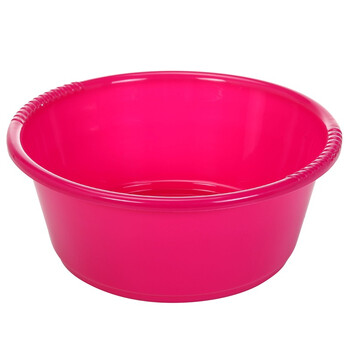 艾莱雅（ailaiya）通用塑料洗脸洗衣洗漱洗菜盆 玫红色 41CM P1244