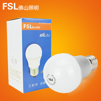 
                                        佛山照明(FSL）led灯泡e27灯泡螺口大口节能灯泡 超炫5W白光E27 5只装                