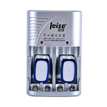 雷摄（LEISE）802多功能充电套装(配2节280毫安9V充电电池+四槽多功能充电器）适用：万用表/玩具遥控器
