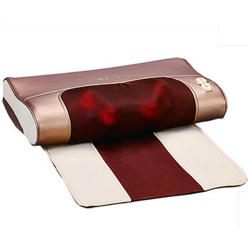 宋金颈椎腰部肩部按摩枕 凸圆型按摩头红光发