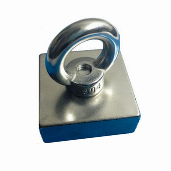 《强力打捞磁铁D32吊环磁铁 吸铁石钕铁硼磁